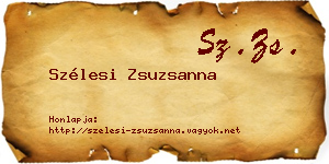 Szélesi Zsuzsanna névjegykártya