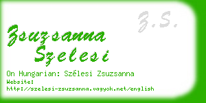 zsuzsanna szelesi business card